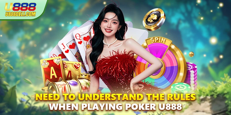 Need to understand the rules when playing Poker U888