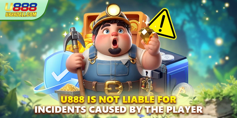 U888 is not liable for incidents caused by the player