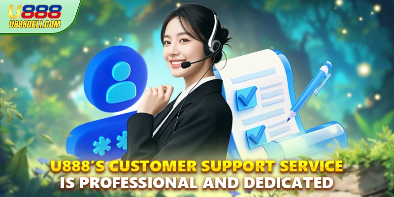 U888’s customer support service is professional and dedicated